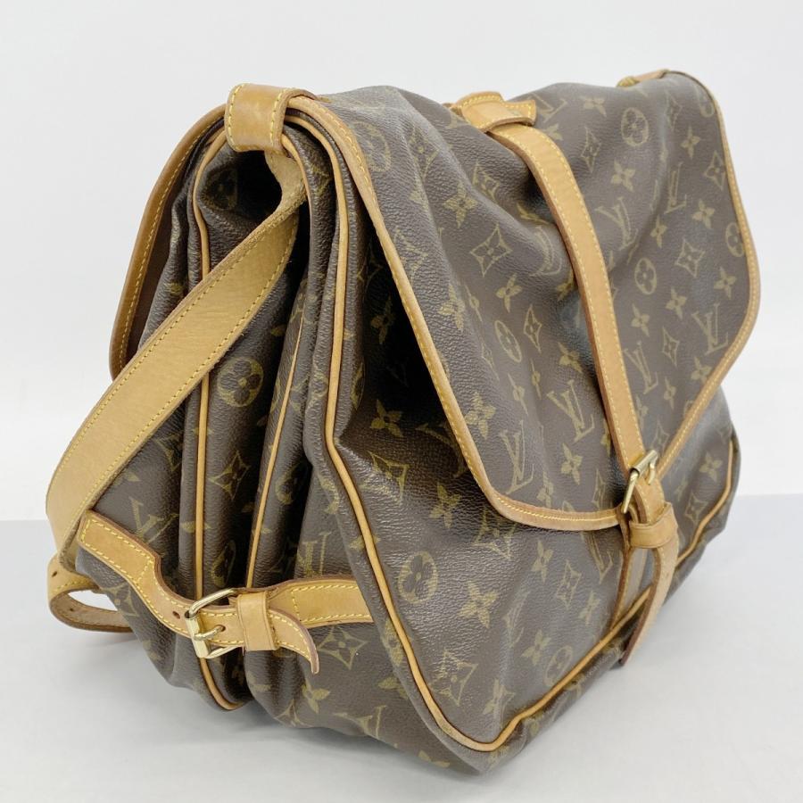★SALE【5pd6295-k】ルイヴィトン ショルダーバッグ モノグラム ソミュール35 M42254 ブラウン【中古】レディース LOUIS VUITTON（ルイ・ヴィトン） ソミュール35 モノグラム ショルダー