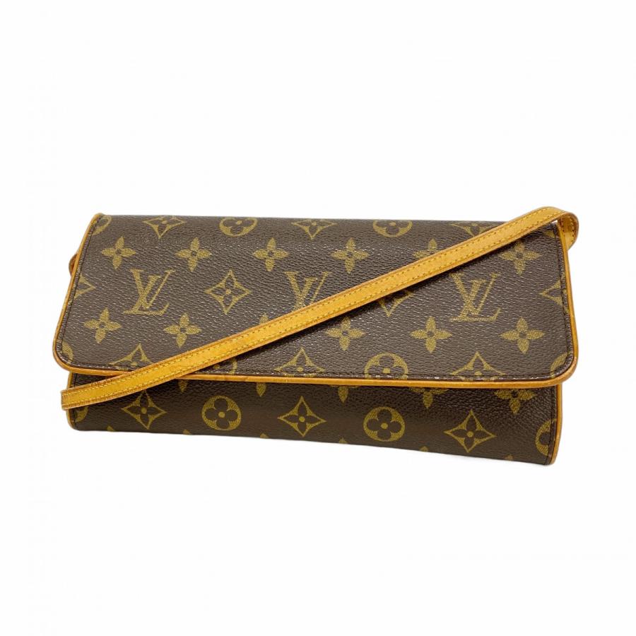 【6dc3341】ルイヴィトン ショルダーバッグ モノグラム ポシェットツインGM M51852 ブラウン【中古】レディース LOUIS VUITTON（ルイ・ヴィトン） ☆最終価格 【6dc3341】ルイヴィトン