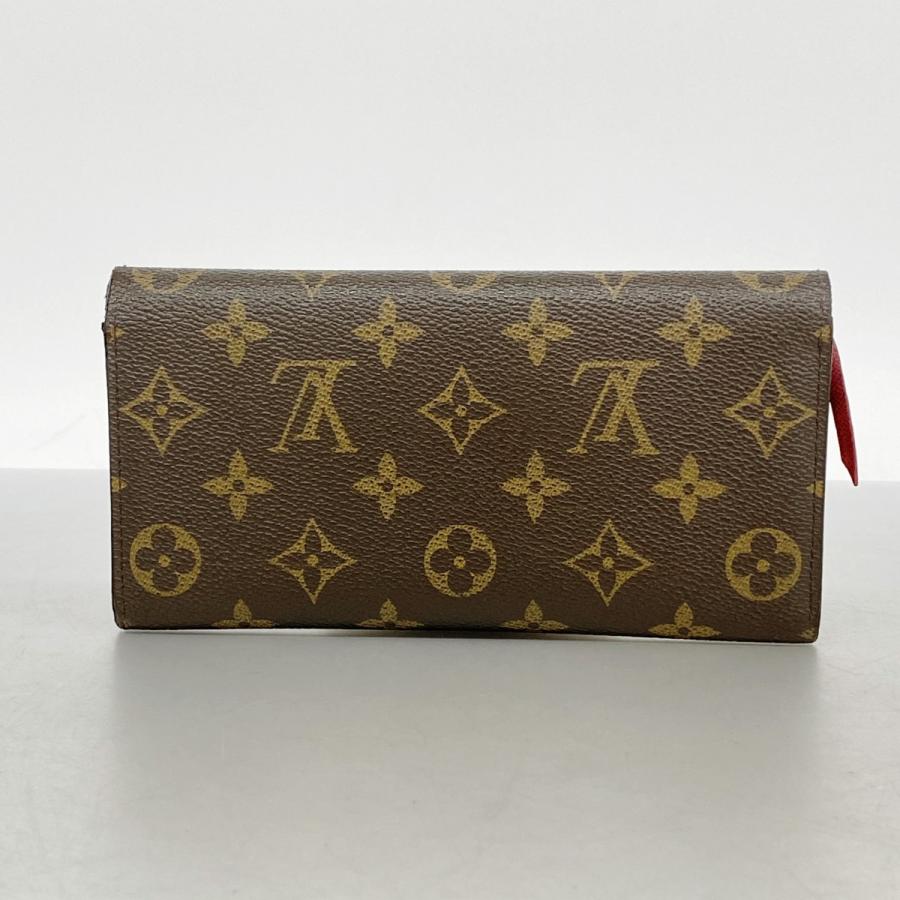 【6dc3502】ルイヴィトン 長財布 モノグラム ポルトフォイユエミリー M60136 ルージュ【中古】レディース LOUIS VUITTON（ルイ・ヴィトン） 【6dc3502】ルイヴィトン 長財布