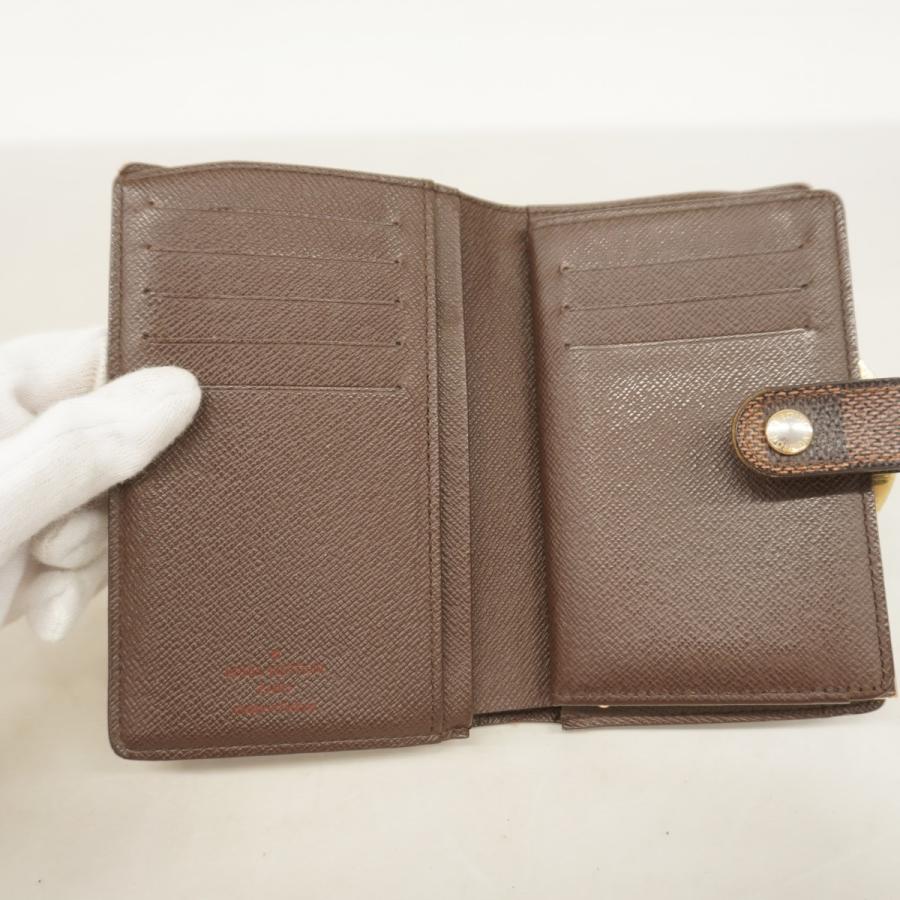 【6dc3739】ルイヴィトン 財布 ダミエ ポルトフォイユヴィエノワ N61674 エベヌ【中古】レディース LOUIS VUITTON（ルイ・ヴィトン） 【6dc3739】ルイヴィトン 財布
