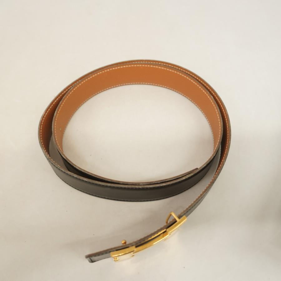 【6dc3742】エルメス ベルト コンスタンスベルト ボックスカーフ クシュベル ブラック ゴールド ゴールド金具 □A刻印【中古】メンズ レディース ユニセックス HERMES（エルメス） 【6dc3742】エルメス ベルト コンスタンスベルト