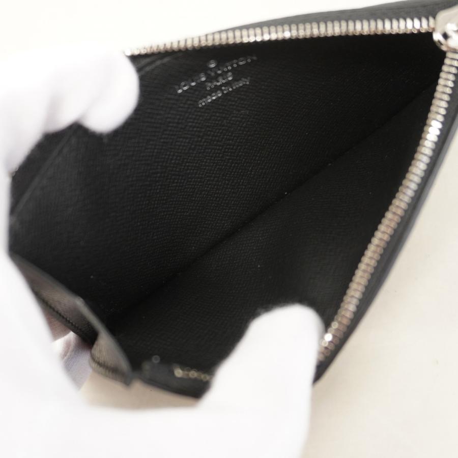 ★最終価格【6dc3791】ルイヴィトン ケース タイガラマ カードホルダー M30271 ブラック グレー【中古】メンズ LOUIS VUITTON（ルイ・ヴィトン） 【6dc3791】ルイヴィトン コイン