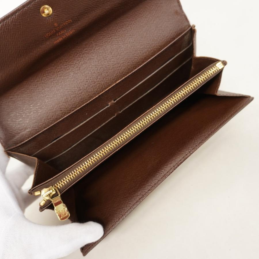 【6dc3865】ルイヴィトン 長財布 ダミエ ポルトモネクレディ N61726 エベヌ【中古】レディース LOUIS VUITTON（ルイ・ヴィトン） 【6dc3865】ルイヴィトン 長財布