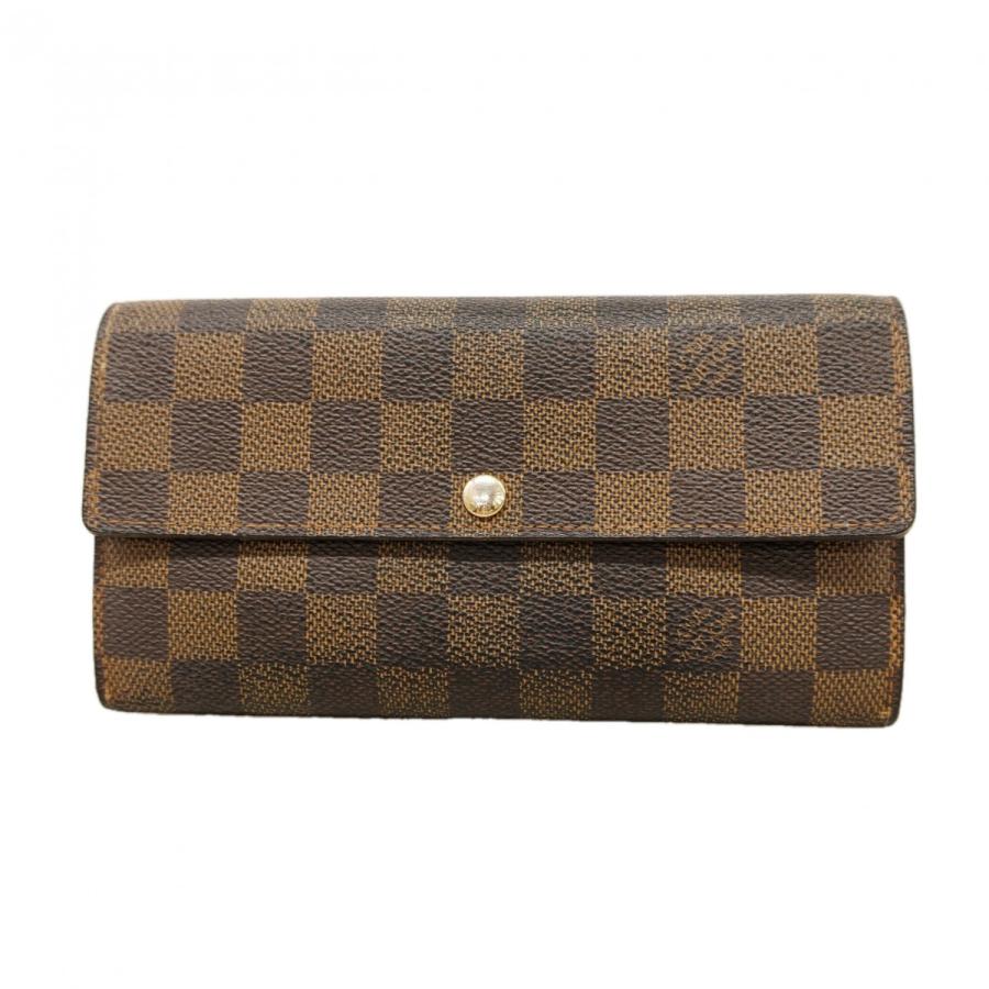 【6dc3966】ルイヴィトン 長財布 ダミエ ポルトフォイユサラ N61734 エベヌ【中古】レディース LOUIS VUITTON（ルイ・ヴィトン） 【6dc3966】ルイヴィトン 長財布
