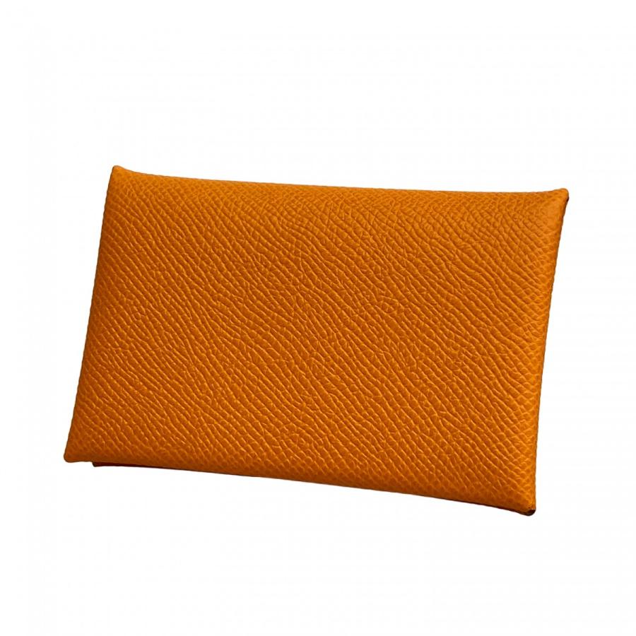 HERMES エルメス エプソン カルヴィ カードケース オレンジ 【公式通販】