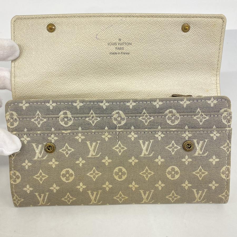 【6dd4035】ルイヴィトン 長財布 モノグラム・ミニラン ポルトフォイユサラ M95665 プラティーヌ【中古】レディース LOUIS VUITTON（ルイ・ヴィトン） 【6dd4035】ルイヴィトン 長財布