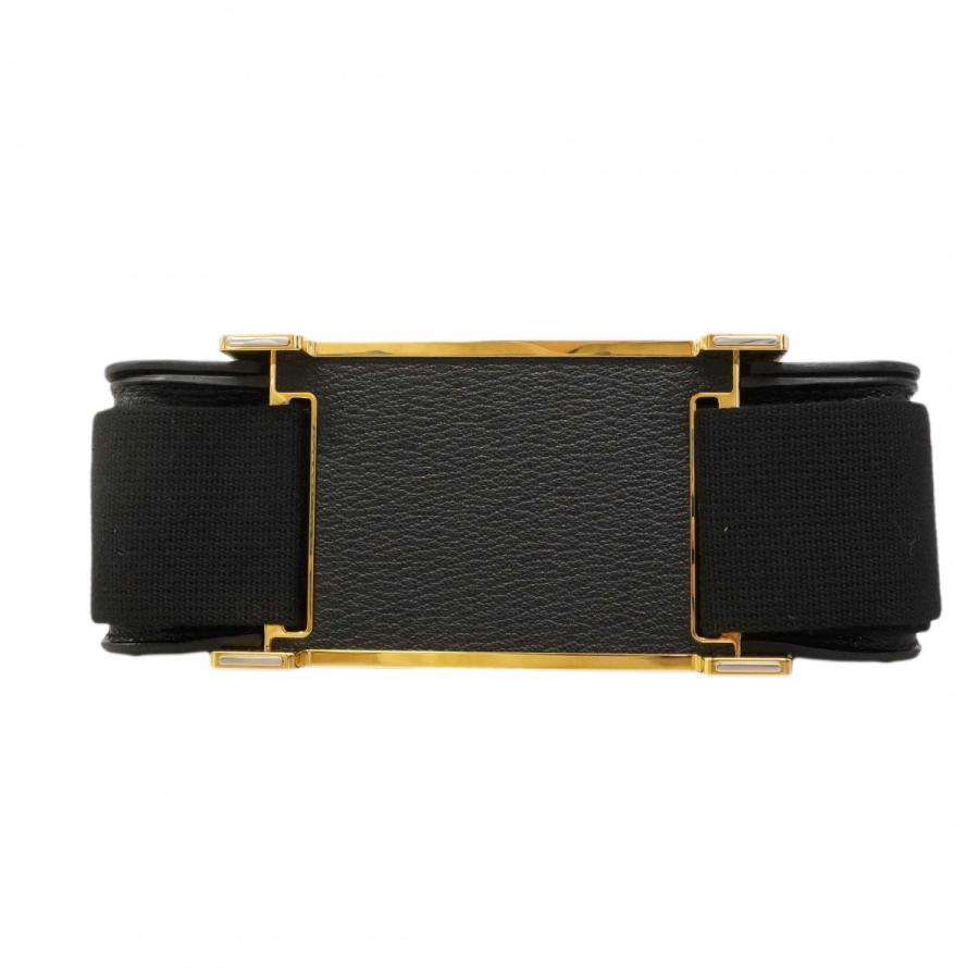 【6dd4043】エルメス ショルダーバッグ ゲタ シェーブル ブラック ゴールド金具 U刻印【中古】レディース HERMES（エルメス） 【6dd4043】エルメス ショルダーバッグ ゲタ