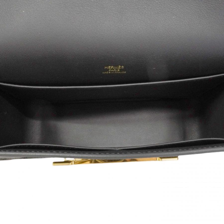 【6dd4043】エルメス ショルダーバッグ ゲタ シェーブル ブラック ゴールド金具 U刻印【中古】レディース HERMES（エルメス） 【6dd4043】エルメス ショルダーバッグ ゲタ