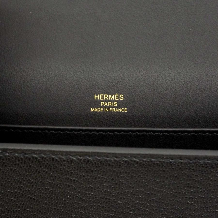 【6dd4043】エルメス ショルダーバッグ ゲタ シェーブル ブラック ゴールド金具 U刻印【中古】レディース HERMES（エルメス） 【6dd4043】エルメス ショルダーバッグ ゲタ