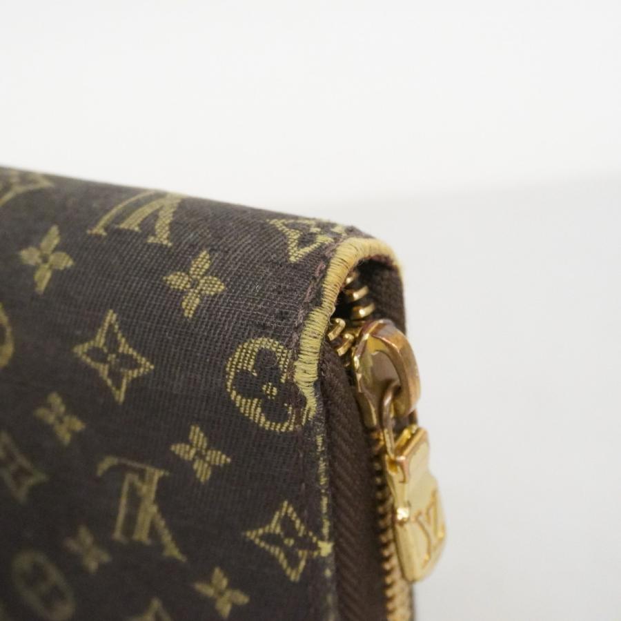 【6dd4098】ルイヴィトン 長財布 モノグラム・ミニラン ジッピーウォレット エベヌ【中古】レディース LOUIS VUITTON（ルイ・ヴィトン） 【6dd4098】ルイヴィトン 長財布