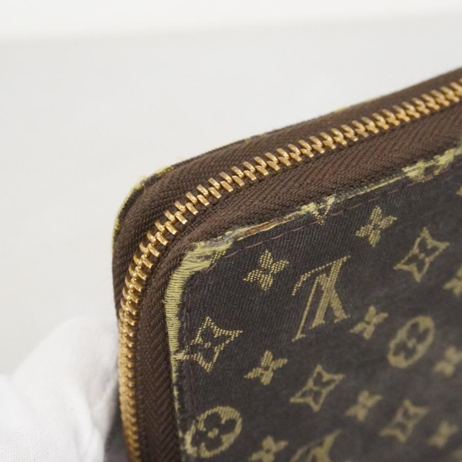 【6dd4098】ルイヴィトン 長財布 モノグラム・ミニラン ジッピーウォレット エベヌ【中古】レディース LOUIS VUITTON（ルイ・ヴィトン） 【6dd4098】ルイヴィトン 長財布
