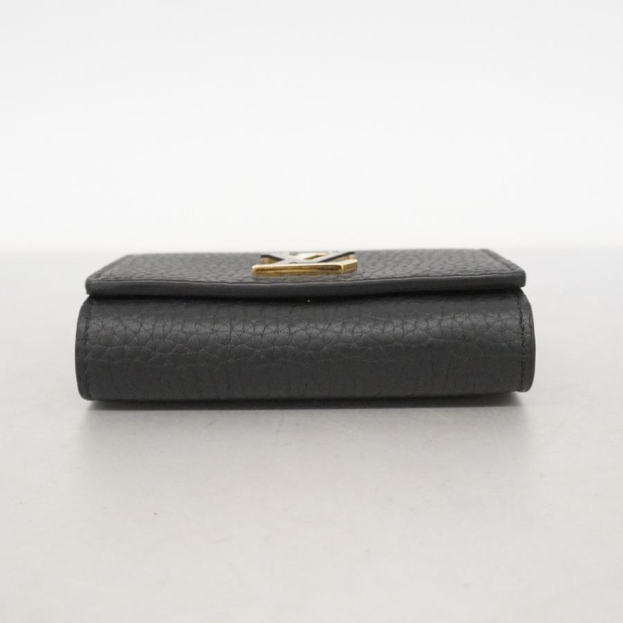 【6dd4132-k】ルイヴィトン 財布 トリヨン ポルトフォイユカプシーヌ タイニー M12149 ノワール【中古】レディース LOUIS VUITTON（ルイ・ヴィトン） 【6dd4132-k】ルイヴィトン 財布