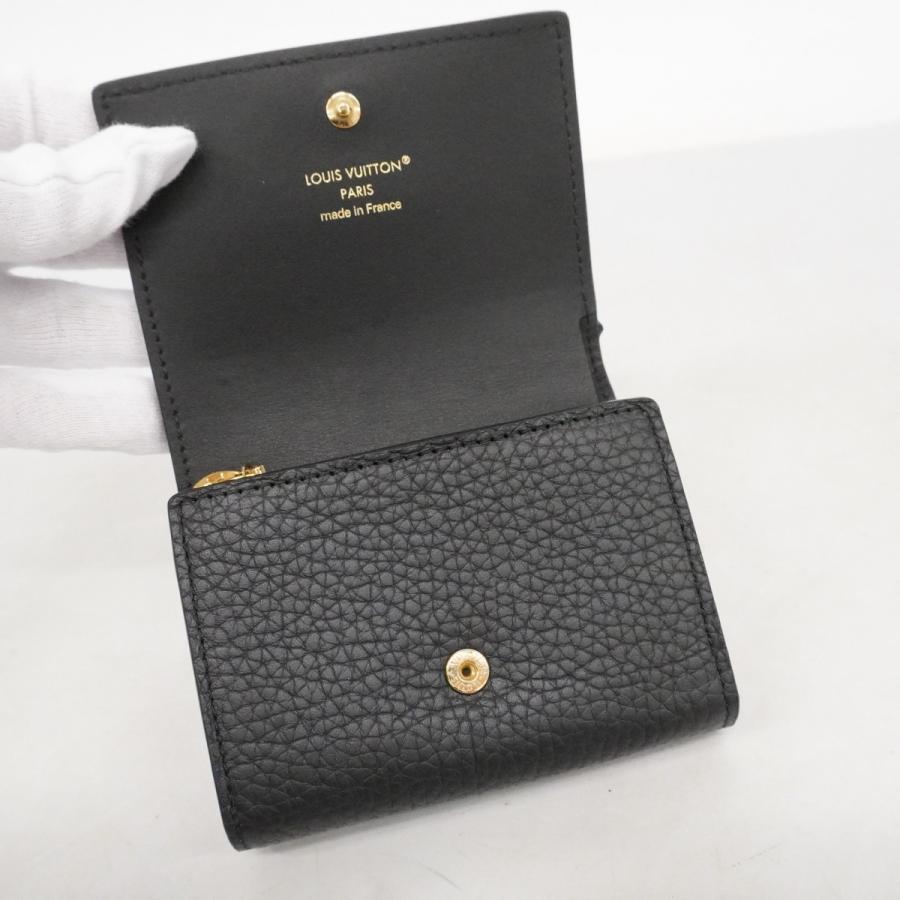 【6dd4132-k】ルイヴィトン 財布 トリヨン ポルトフォイユカプシーヌ タイニー M12149 ノワール【中古】レディース LOUIS VUITTON（ルイ・ヴィトン） 【6dd4132-k】ルイヴィトン 財布