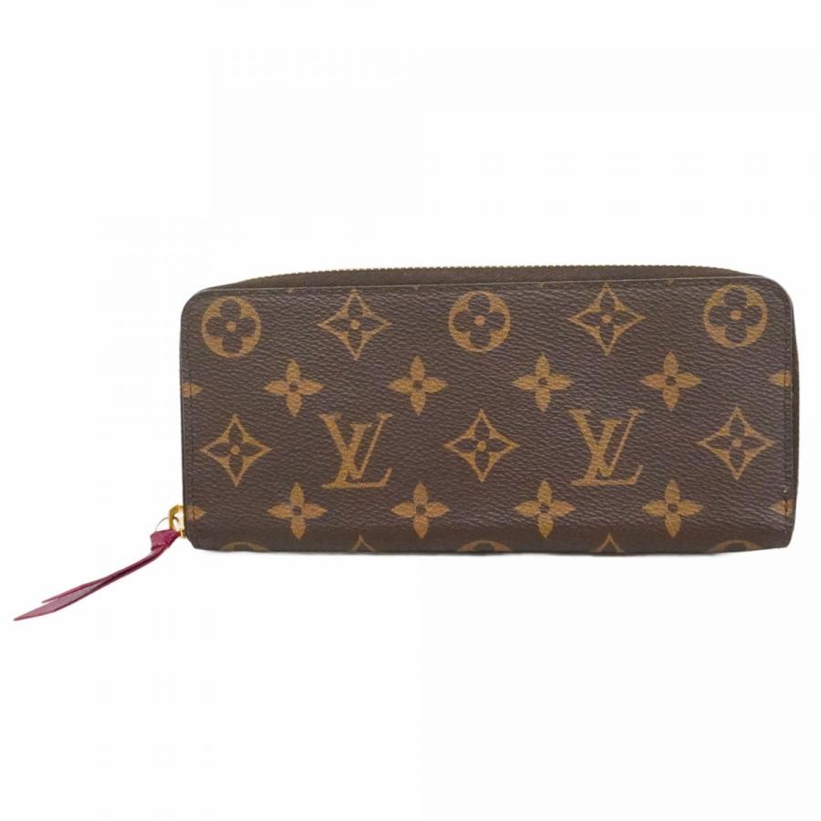 【6dd4171】ルイヴィトン 長財布 モノグラム ポルトフォイユクレマンス M60742 フューシャ【中古】レディース LOUIS VUITTON（ルイ・ヴィトン） 【6dd4171】ルイヴィトン 長財布
