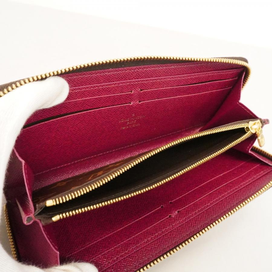 【6dd4171】ルイヴィトン 長財布 モノグラム ポルトフォイユクレマンス M60742 フューシャ【中古】レディース LOUIS VUITTON（ルイ・ヴィトン） 【6dd4171】ルイヴィトン 長財布