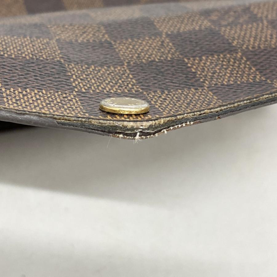 【6dd4189-k】ルイヴィトン 長財布 ダミエ ポルトフォイユサラ N63209 エベヌ【中古】レディース LOUIS VUITTON（ルイ・ヴィトン） 【6dd4189-k】ルイヴィトン 長財布