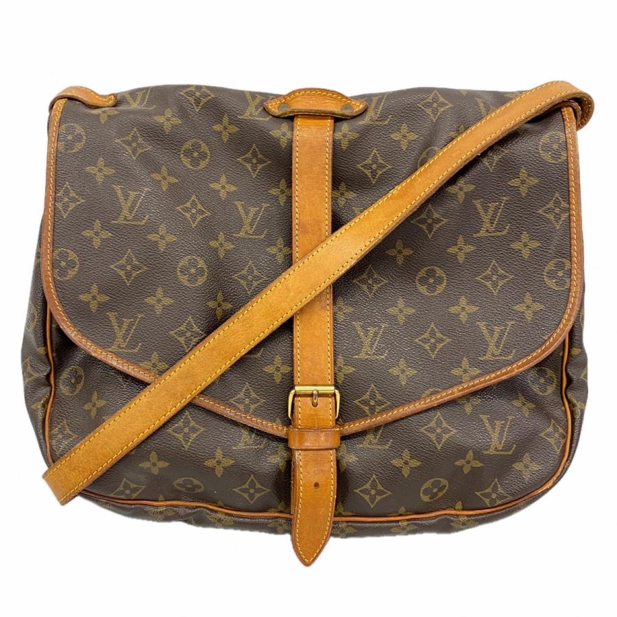 【6dd4197】ルイヴィトン ショルダーバッグ モノグラム ソミュール35 M42254 ブラウン【中古】レディース LOUIS VUITTON（ルイ・ヴィトン） 【6dd4197】ルイヴィトン ショルダー