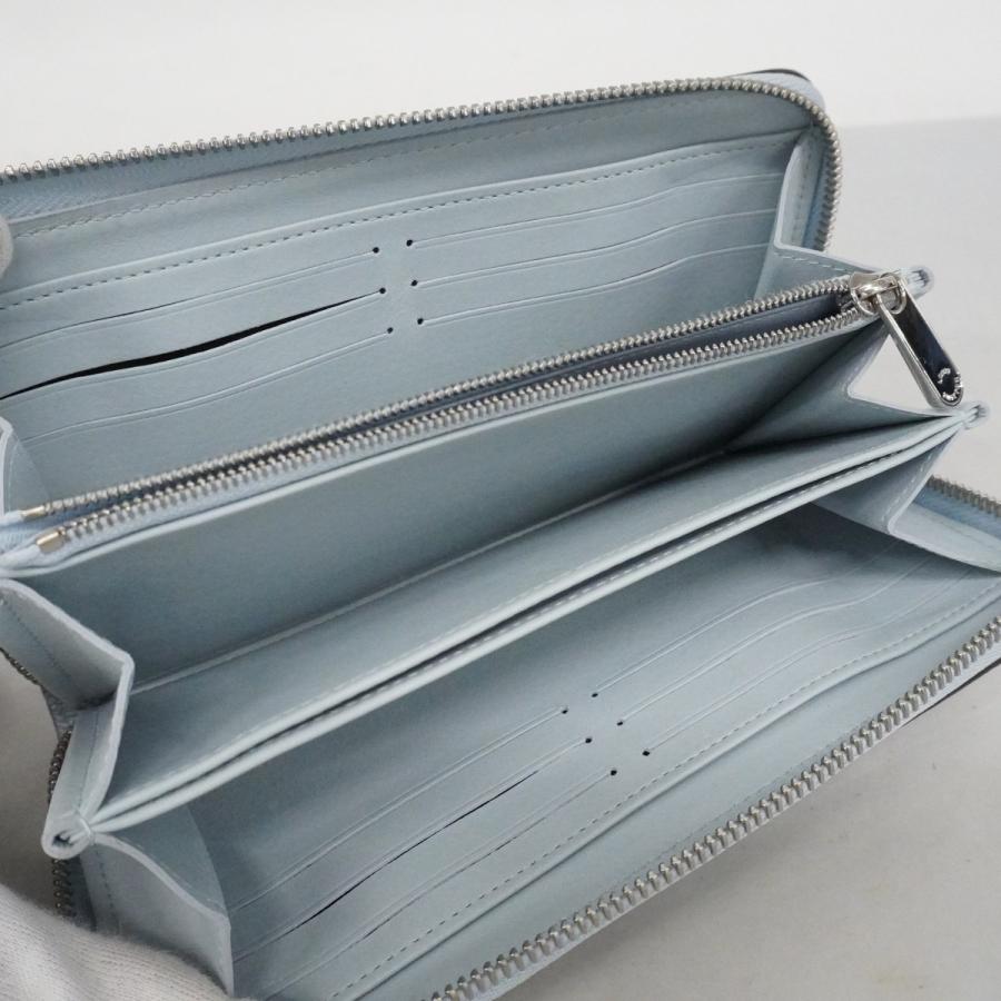 【6dd4207-k】ルイヴィトン 長財布 マヒナ ジッピーウォレット M81643 ブルーオランプ【中古】レディース LOUIS VUITTON（ルイ・ヴィトン） 【6dd4207-k】ルイヴィトン 長財布