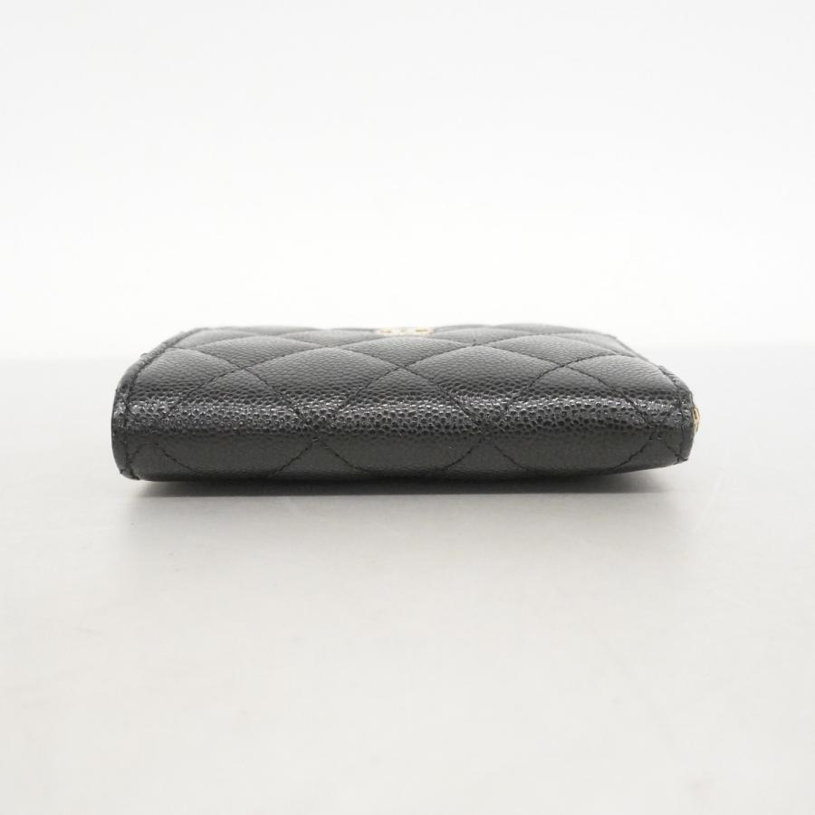 【6dd4261-k】シャネル 財布 マトラッセ キャビアスキン ブラック ゴールド金具【中古】レディース CHANEL（シャネル） 【6dd4261-k】シャネル 財布 マトラッセ キャビア