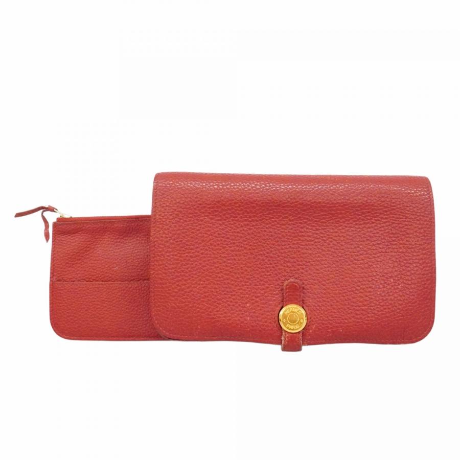 美品 ✴︎ エルメス ✴︎ ドゴン✴︎ □Q刻印 HERMES（エルメス） 【6dd4437】エルメス 長財布 ドゴンGM トゴ