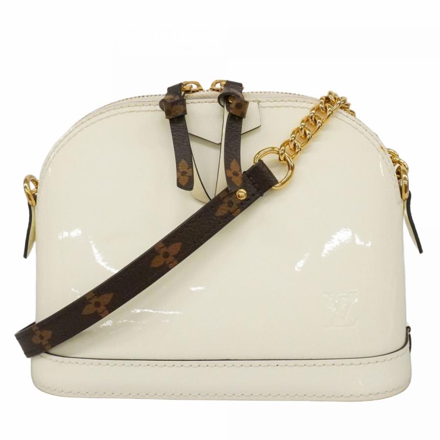 【6dd4671-k】ルイヴィトン ショルダーバッグ ヴェルニミロワール アルマミニ M52749 スノー【中古】レディース LOUIS VUITTON（ルイ・ヴィトン） 【6dd4671-k】ルイヴィトン