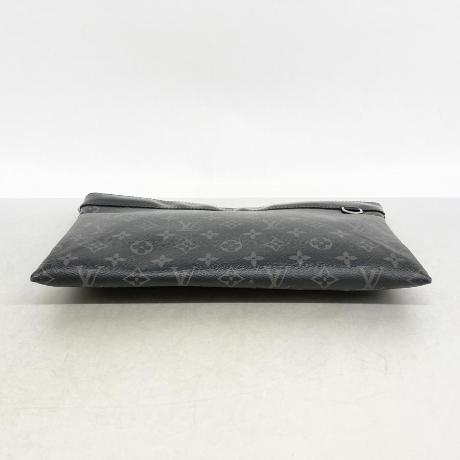 【6dd4874】ルイヴィトン クラッチバッグ モノグラム・エクリプス ポシェットディスカバリー M62291 ブラック【中古】メンズ