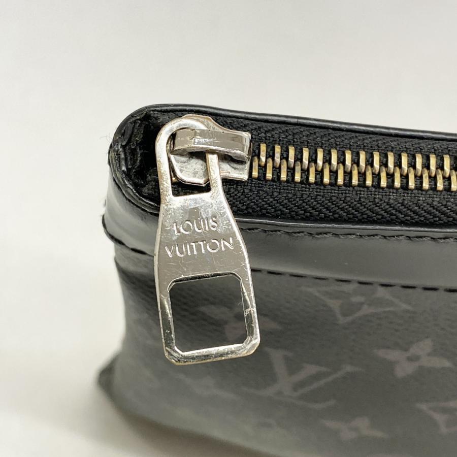 【6dd4874】ルイヴィトン クラッチバッグ モノグラム・エクリプス ポシェットディスカバリー M62291 ブラック【中古】メンズ