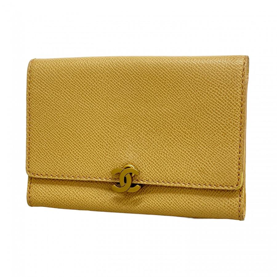 【6dd5006】シャネル 財布 キャビアスキン ブラウン ゴールド金具【中古】レディース CHANEL（シャネル） 【6dd5006】シャネル 財布 キャビアスキン