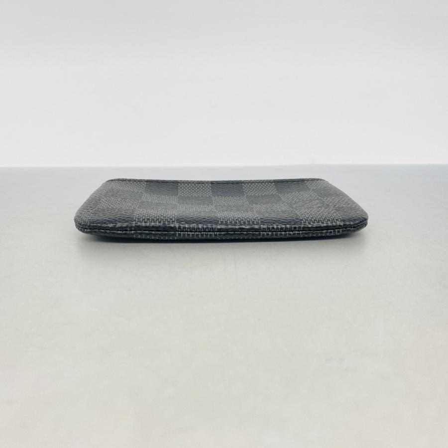 【6dd5041】ルイヴィトン ケース ダミエ・グラフィット ポシェットクレ N60155 ブラック【中古】メンズ LOUIS VUITTON（ルイ・ヴィトン） 【6dd5041】ルイヴィトン コイン