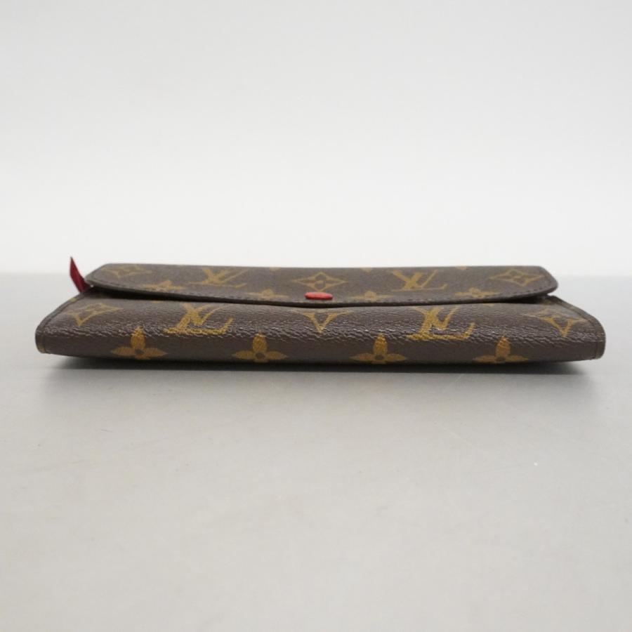 【6dd5082】ルイヴィトン 長財布 モノグラム ポルトフォイユエミリー M60136 ルージュ【中古】レディース LOUIS VUITTON（ルイ・ヴィトン） 【6dd5082】ルイヴィトン 長財布