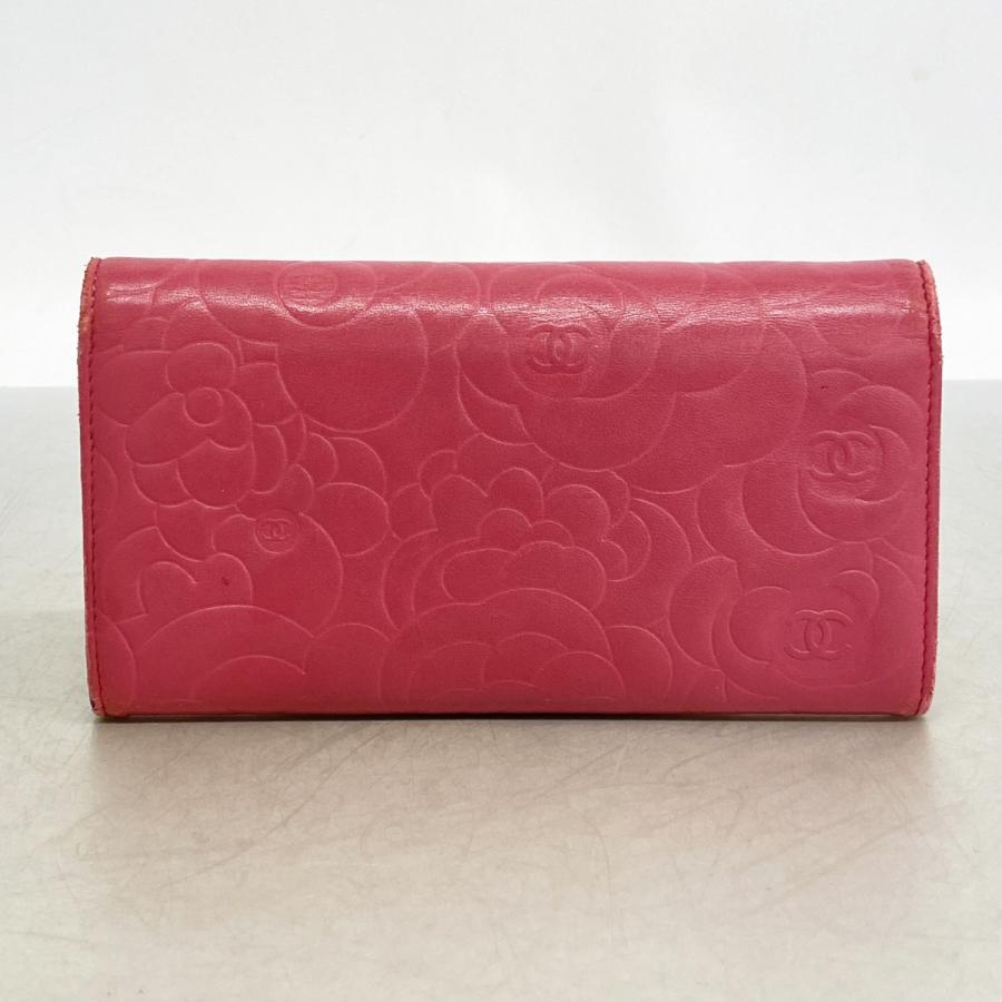 CHANEL（シャネル） 【6dd5265】シャネル 長財布 カメリア ラムスキン 