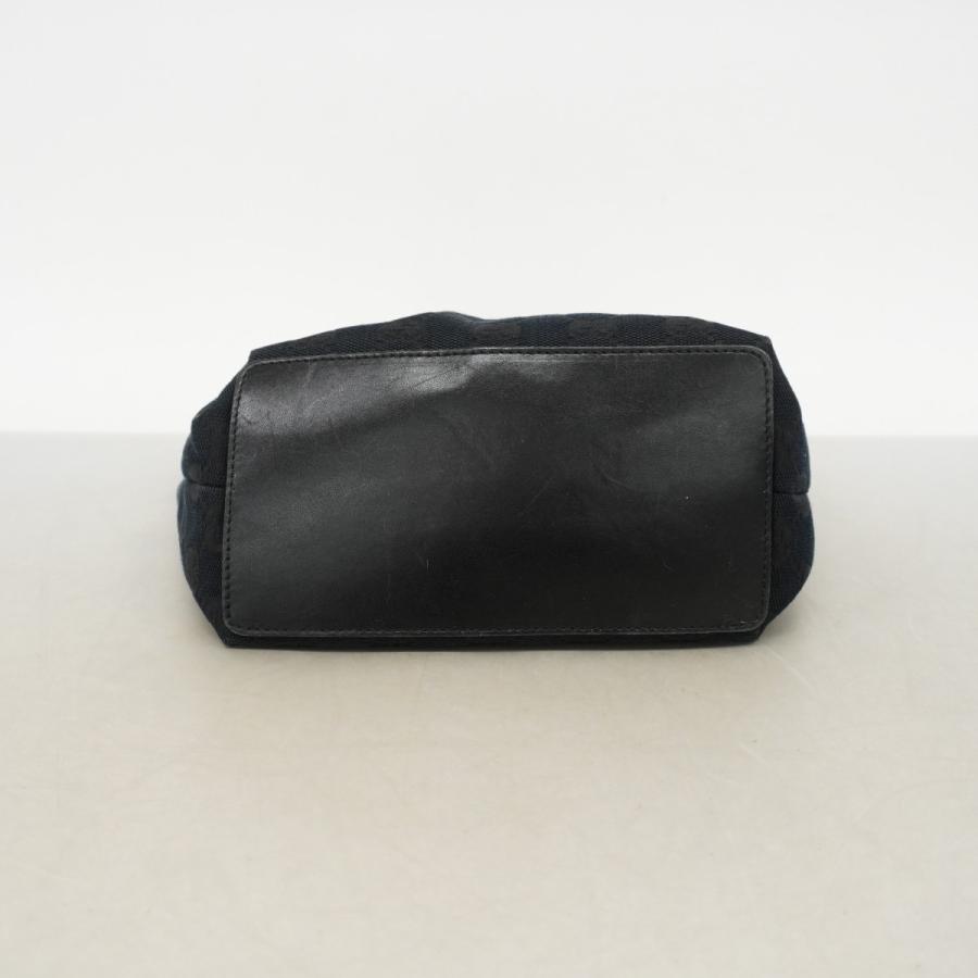 【6dd5426-k】グッチ トートバッグ GGキャンバス 002 1099 キャンバス ブラック ゴールド金具【中古】レディース