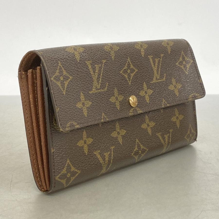 ルイヴィトン モノグラム ポシェットポルトモネクレディ 二つ折り長財布 ブラウン LOUIS VUITTON（ルイ・ヴィトン） 【6de5861】ルイヴィトン 長財布