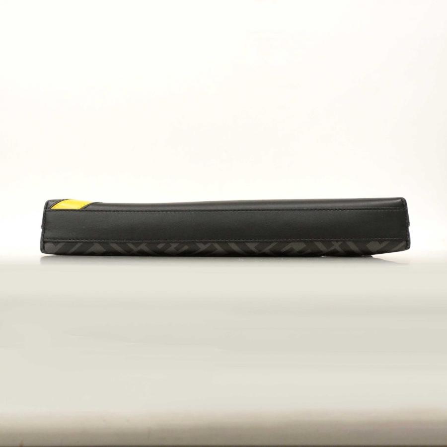【6de6298】フェンディ ショルダーバッグ ダイアゴナル PVC ブラック イエロー シルバー金具【中古】メンズ_2