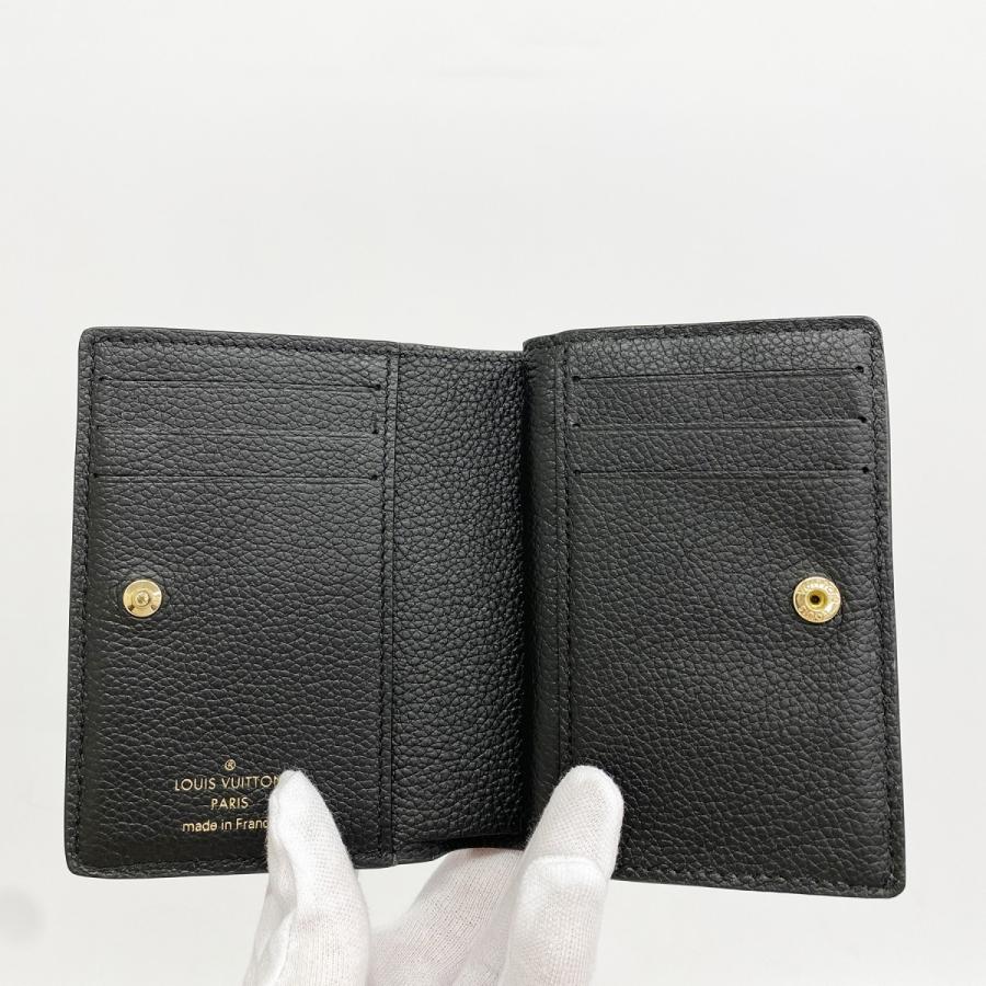 【美品】 ルイヴィトン ポルトフォイユクレア ノワール M80151 LOUIS VUITTON（ルイ・ヴィトン） 【6ea0279】ルイヴィトン 財布