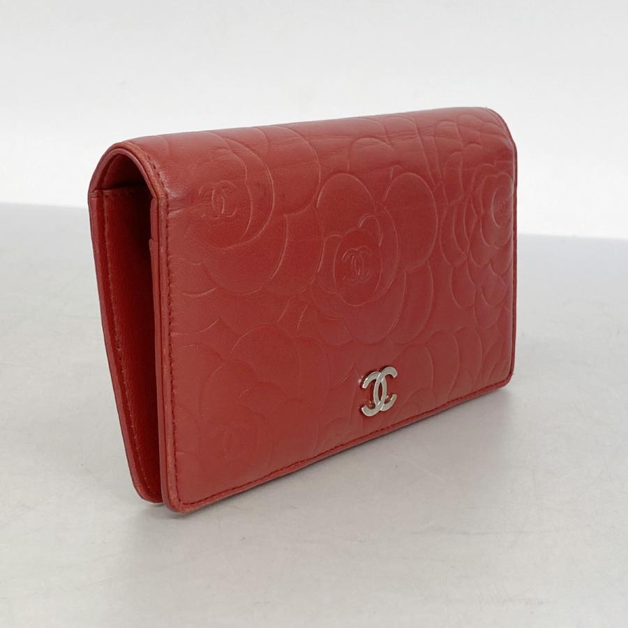 CHANEL（シャネル） 【6eb0819】シャネル 長財布 カメリア ラムスキン 