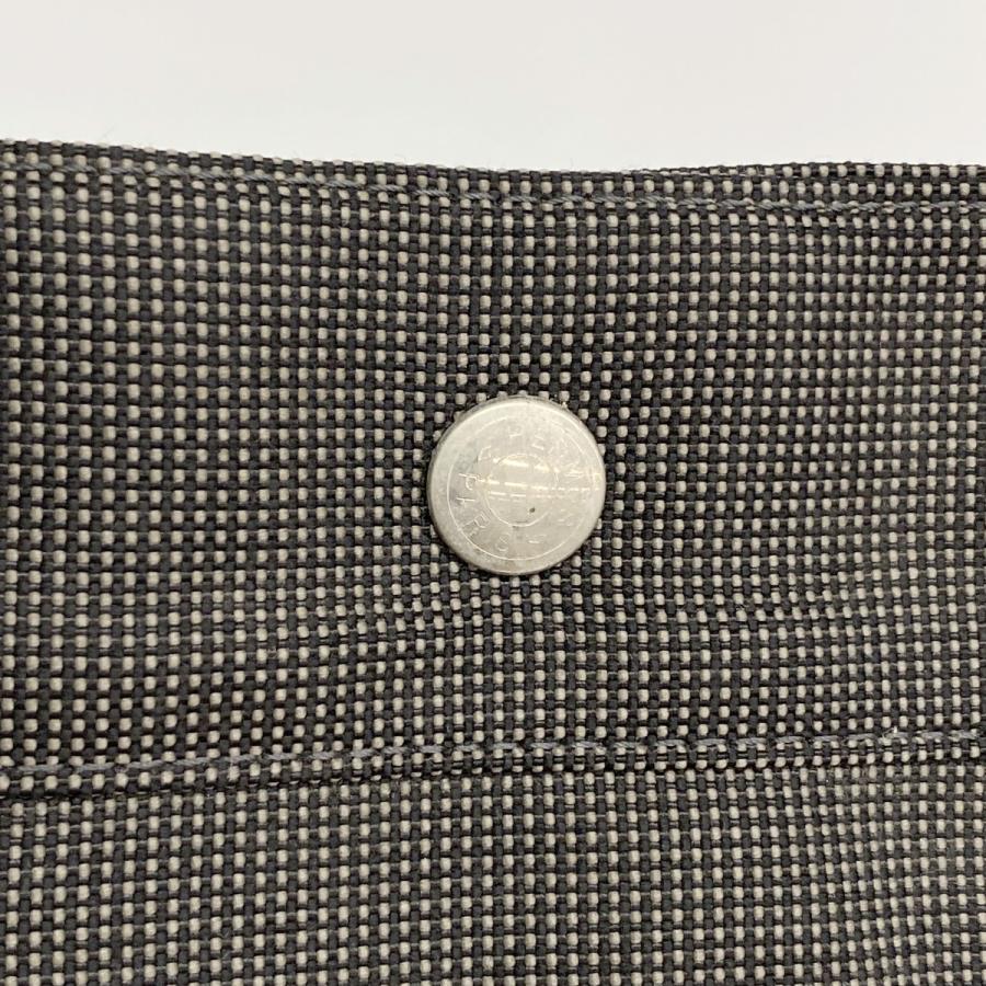 【6ee5952-k】エルメス トートバッグ エールラインMM キャンバス グレー シルバー金具【中古】メンズ レディース ユニセックス_7