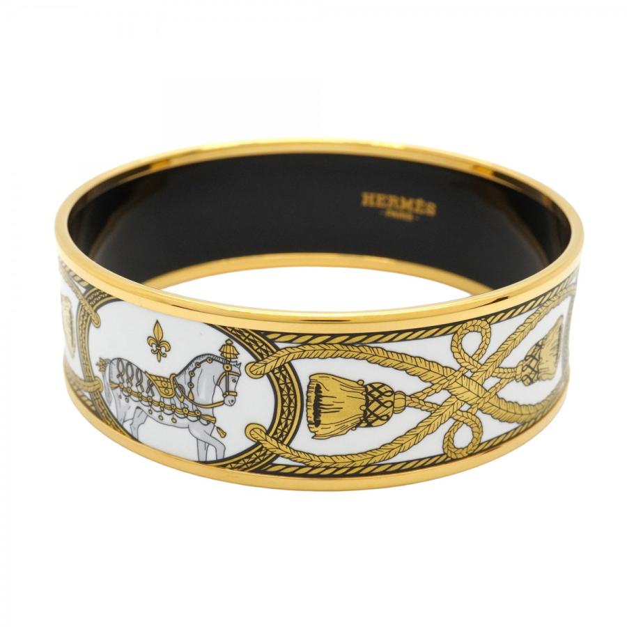 HERMES（エルメス） 【6jab0060】エルメス バングル エマイユGM 馬