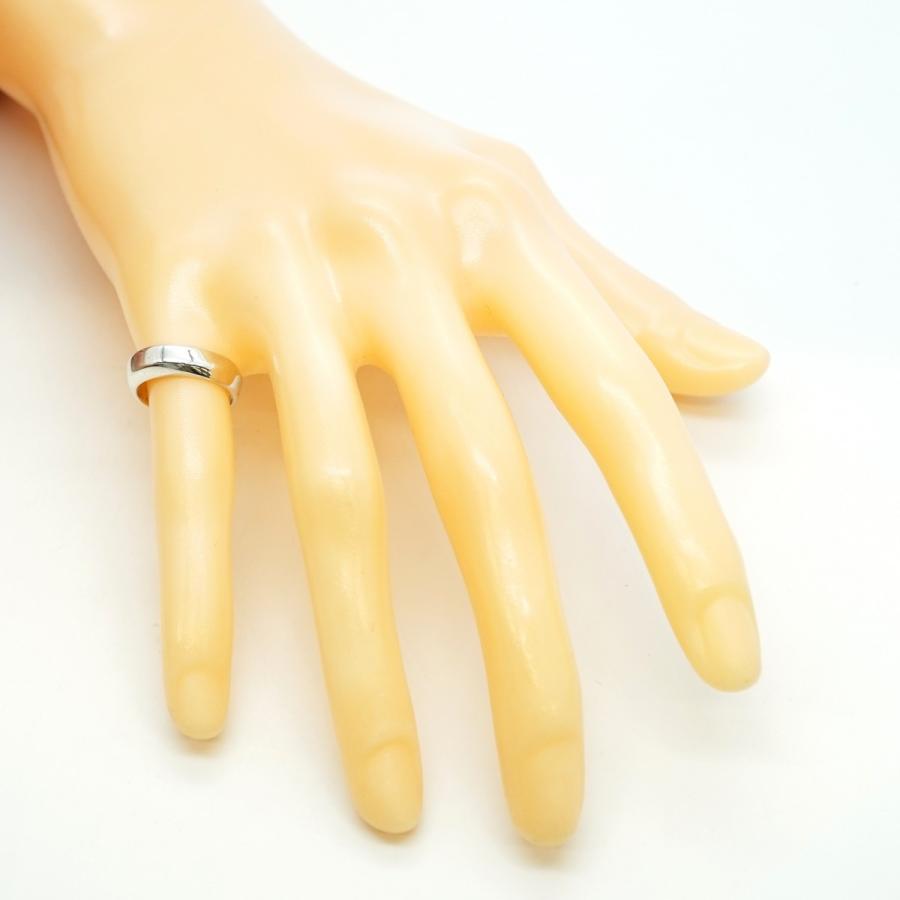 6jab0525-k】ティファニー リング ナイフエッジ シルバー925 7号【中古 