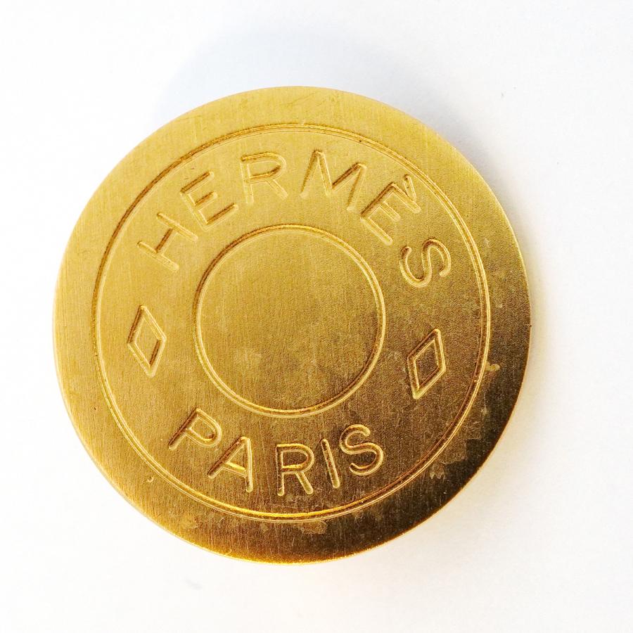 6jbb0439】エルメス イヤリング セリエ GPメッキ ゴールド【中古 