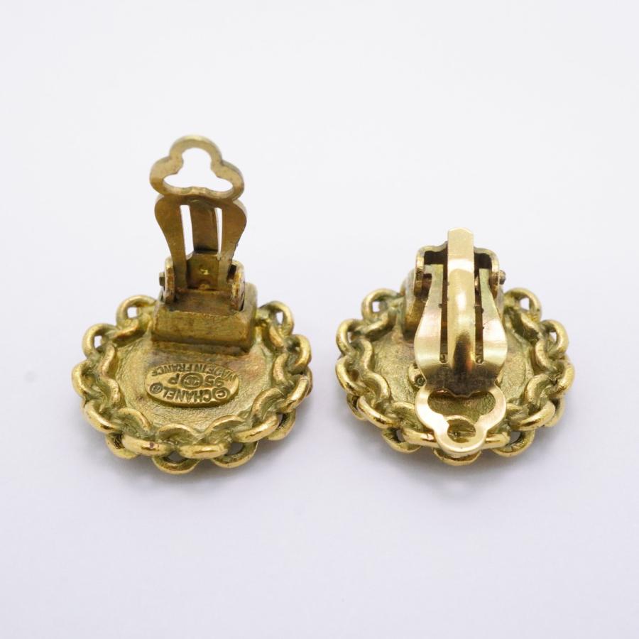 ★最終価格【6jcb0918-k】シャネル イヤリング ヴィンテージ ココマーク GPメッキ ゴールド【中古】レディース