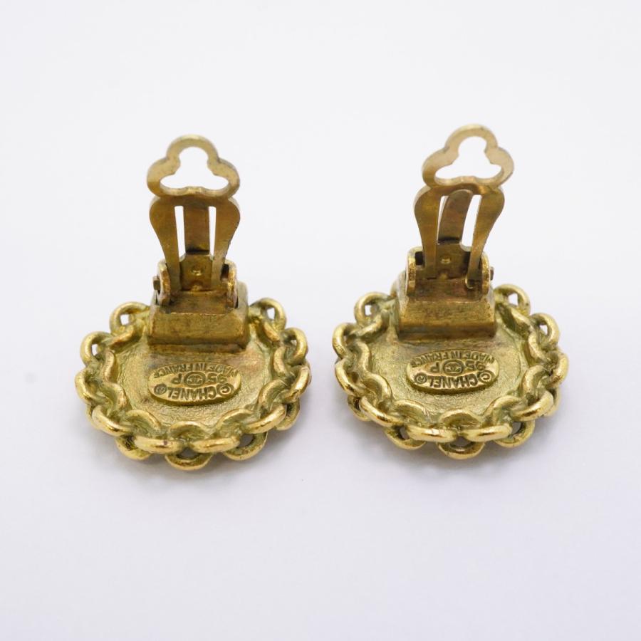 ★最終価格【6jcb0918-k】シャネル イヤリング ヴィンテージ ココマーク GPメッキ ゴールド【中古】レディース