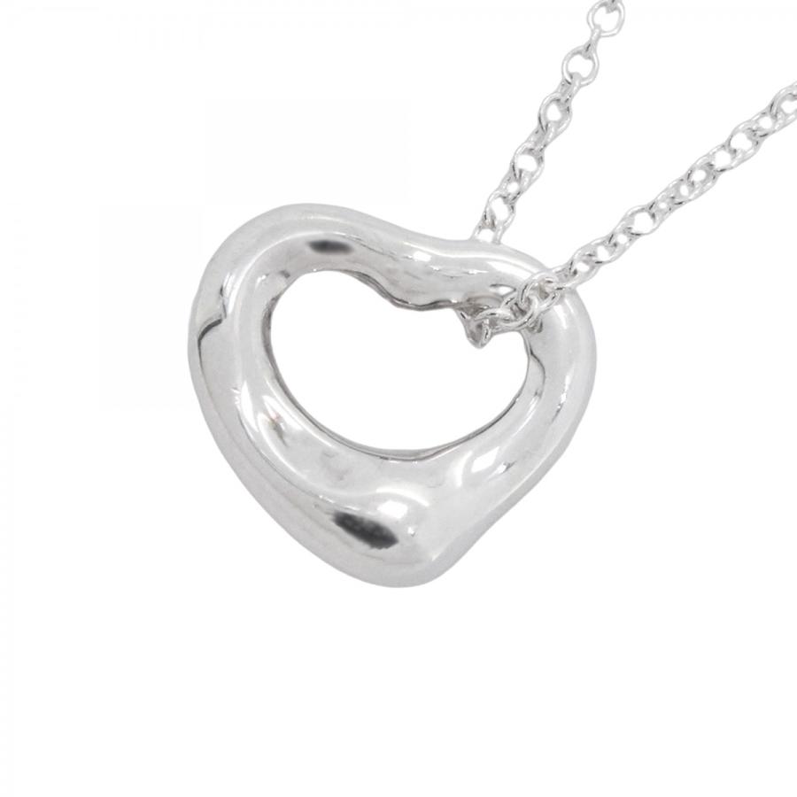 極 美品 TIFFANY&Co. ティファニー オープンハート ネックレス