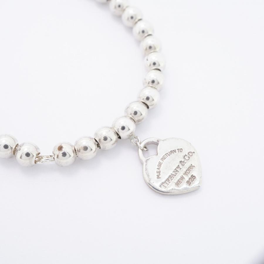 【美品】ティファニー ボール ブレスレット リターントゥ ハート 597 TIFFANY&Co.（ティファニー） 【6jdb0225-k】ティファニー