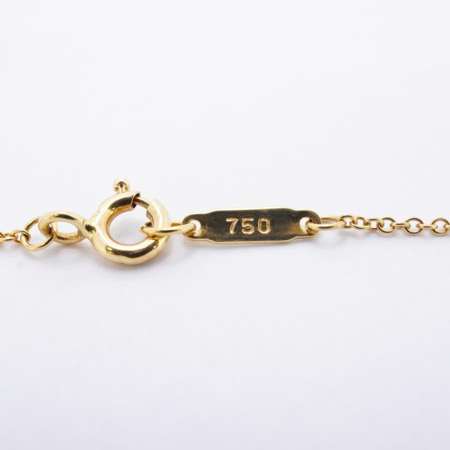 【6jdb0462】ティファニー ネックレス クロスステッチ K18YG イエローゴールド【中古】レディース_4