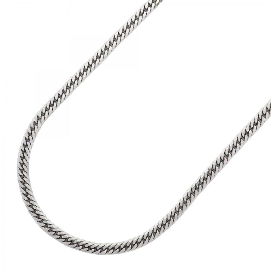 6kha0009】喜平 ネックレス Pt850 プラチナ 6面 ダブル 51cm 30.2g 