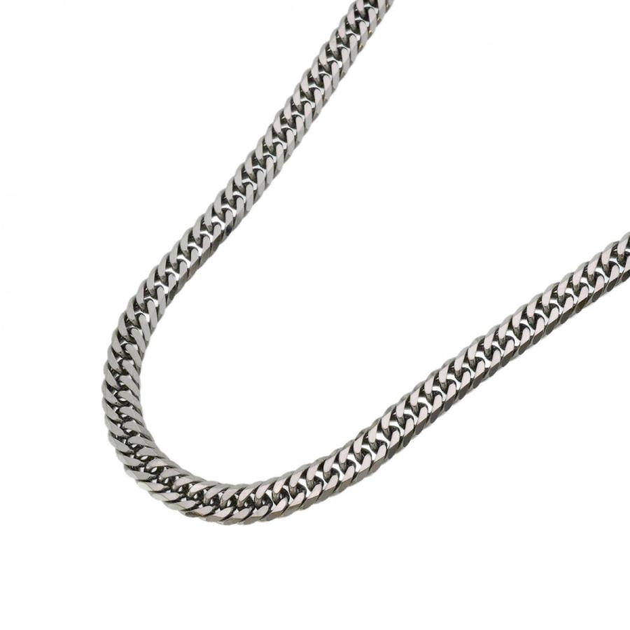 6kha0089】喜平 ネックレス Pt850 プラチナ 6面 ダブル 50.7cm 30.6g