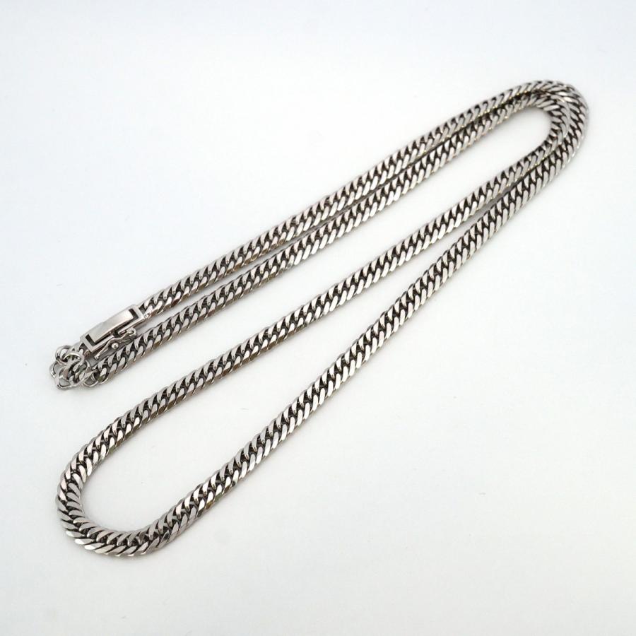 6kha0089】喜平 ネックレス Pt850 プラチナ 6面 ダブル 50.7cm 30.6g
