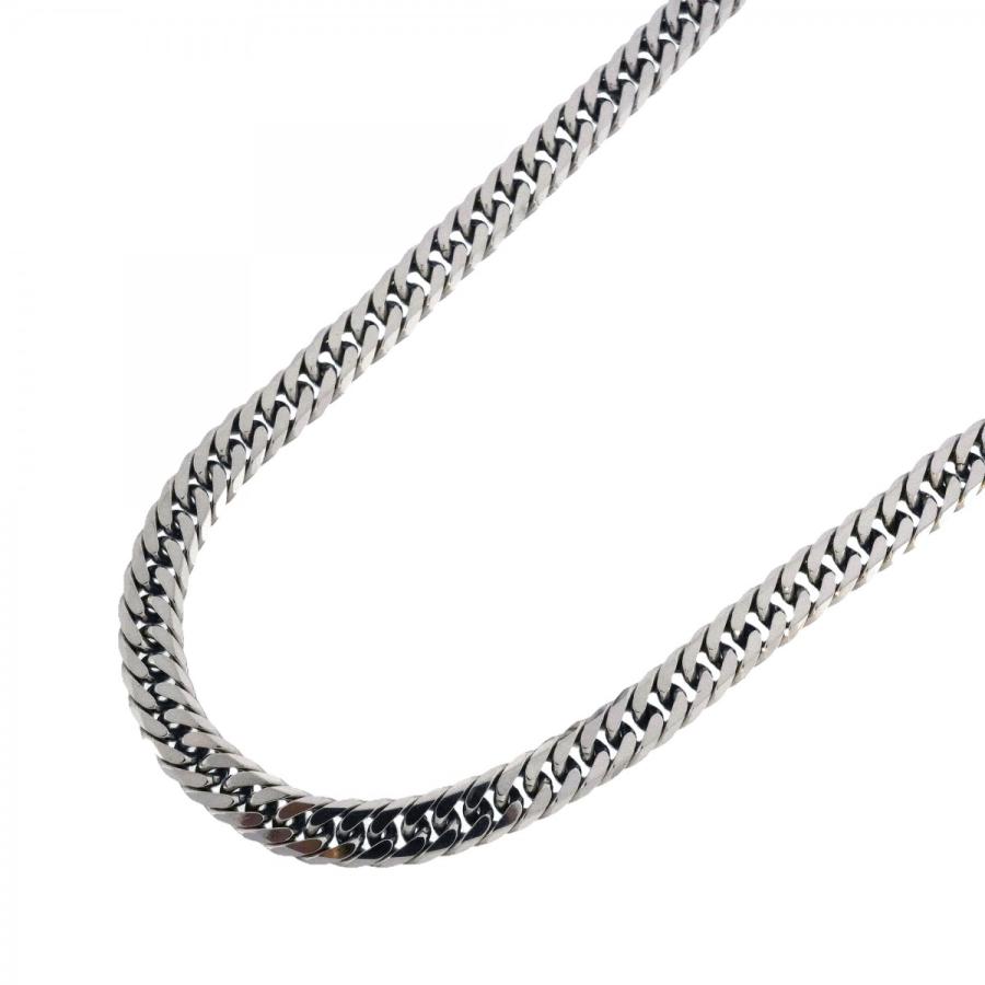 6khb0031】喜平 ネックレス Pt850 プラチナ 6面 ダブル 51.1cm 50.8g 