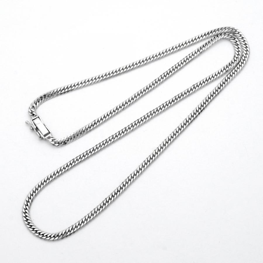6khc0044】喜平 ネックレス Pt850 プラチナ 6面 ダブル 50.2cm 20.2g